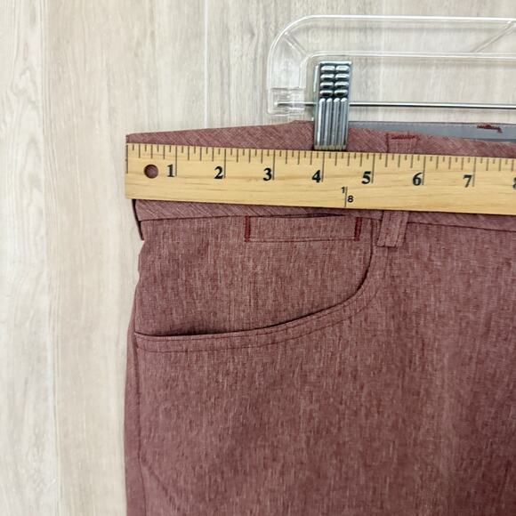 Walter Hagen Golf Pants Men's 40x32 Perfect 11 Slim Fit Maroon Stretch NWOT - Picture 9 of 13